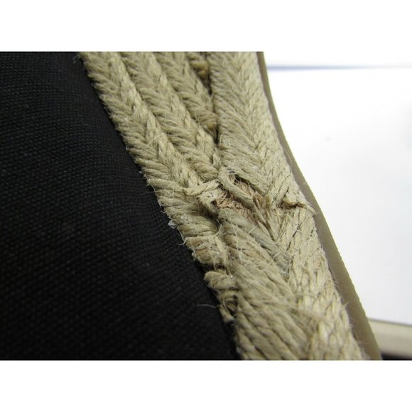 Avenue Womans Sammi Size 11W Black Open Toe Espadrilles 30200 - Picture 5 of 5